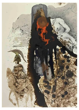 Salvador Dali, Lesus Flagellatus, Lithograph, 1964