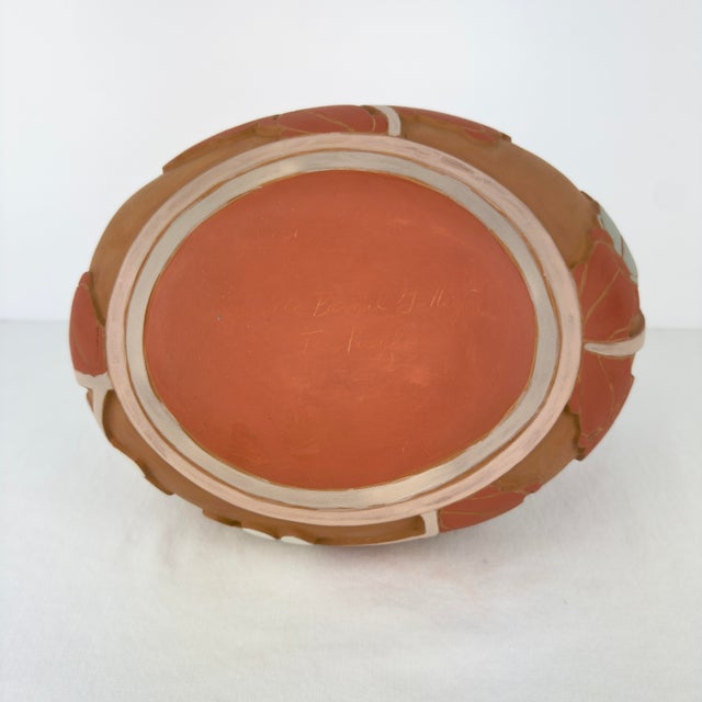 Camille Bernal Gallegos Pottery Vessel - Hand Coilsd With Carved Beetles & Plants For Sale - Image 9 of 11