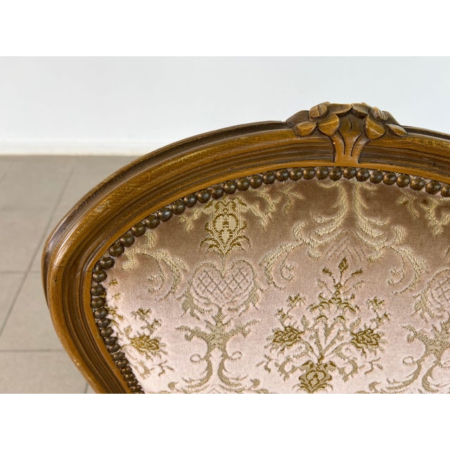 Vintage French Louis XV Style Dining Chairs – Set of 6 For Sale - Image 9 of 11