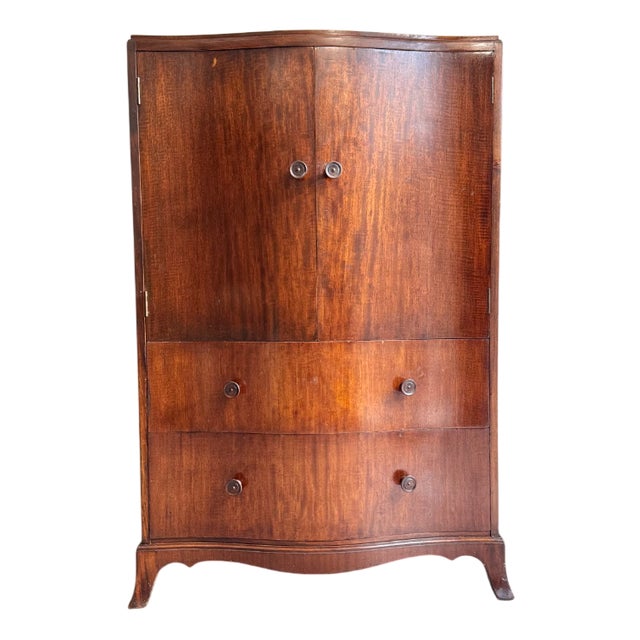 Vintage Wardrobe in Mahogany, 1920s For Sale