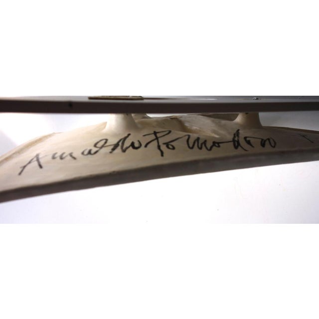 Italian White Ceramic Sculpture Plate by Arnaldo Pomodoro for Rossicone, 2004 For Sale - Image 10 of 14