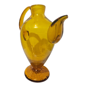 Vintage Blenko #573 Tangerine Amberina Cocktail Pitcher