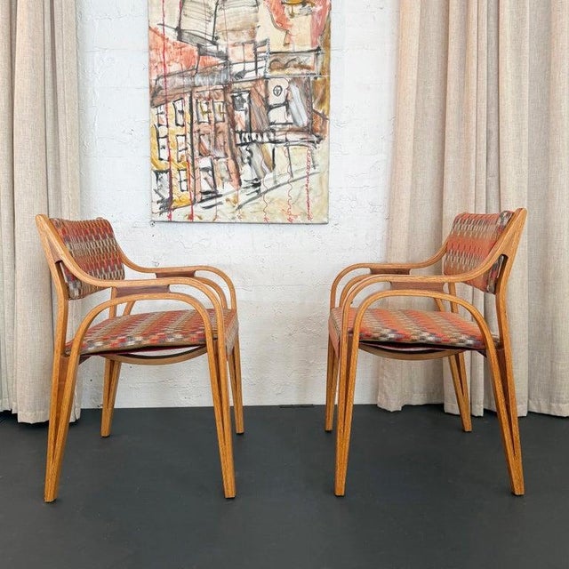 1960s Pair of Mid Century Modern Bentwood Outline Armchairs For Sale - Image 5 of 10