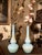 Mid-Century Italian Turquoise Opaline Murano Glass Soliflower Vases, 1960s, Set of 2 For Sale - Image 14 of 16