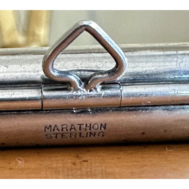 Antique Sterling Silver Matchbook Case by Marathon For Sale - Image 10 of 13