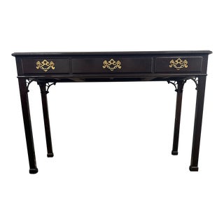 1960s Henredon Mahogany Chippendale Writing Desk For Sale
