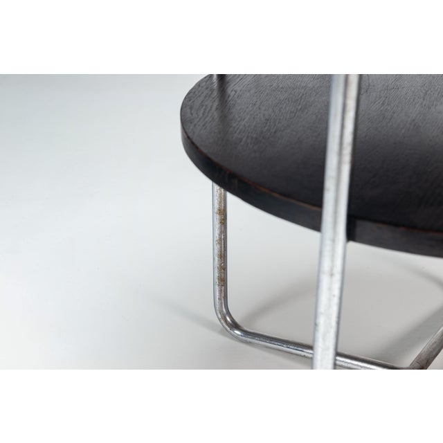 Coffee Table with Tubular Frame by Michael Thonet, 1940s For Sale - Image 10 of 12
