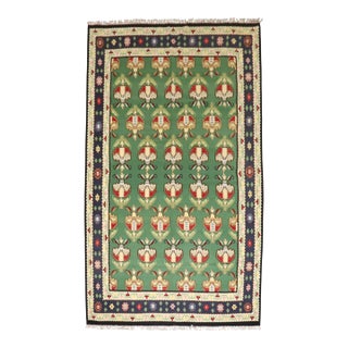 Zabihi Collection Green Besserabian Kilim For Sale