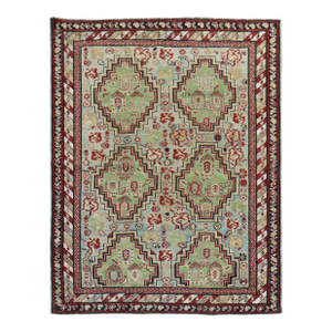 Antique Caucasian Baku Khila Rug, Late 19th Century