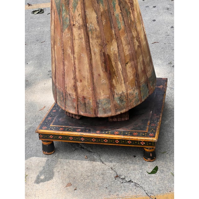 Asian Antique Life Size Wooden Statues a Pair Chairish