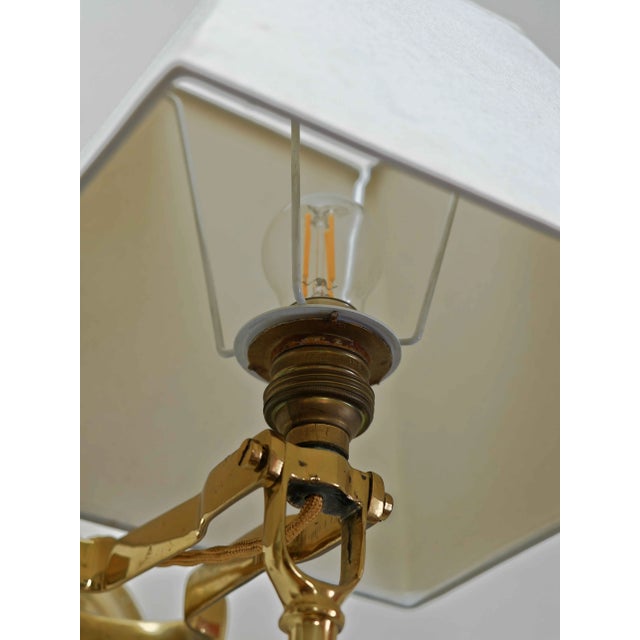 Gold Brass Boat Wall Lamps, Set of 2 For Sale - Image 8 of 13