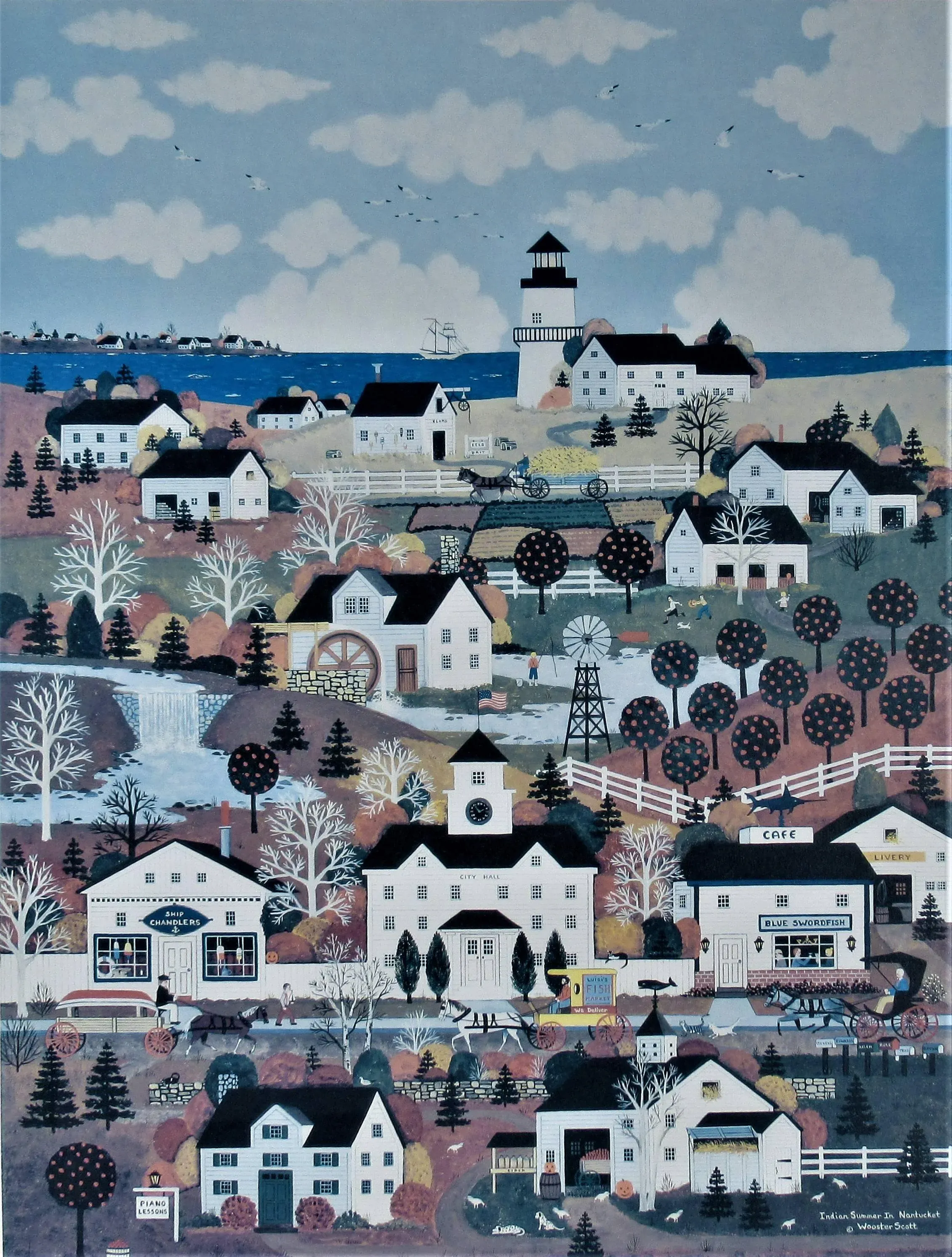 Jane Wooster Scott, Indian Summer in Nantuckett, Circa 1980 | Chairish