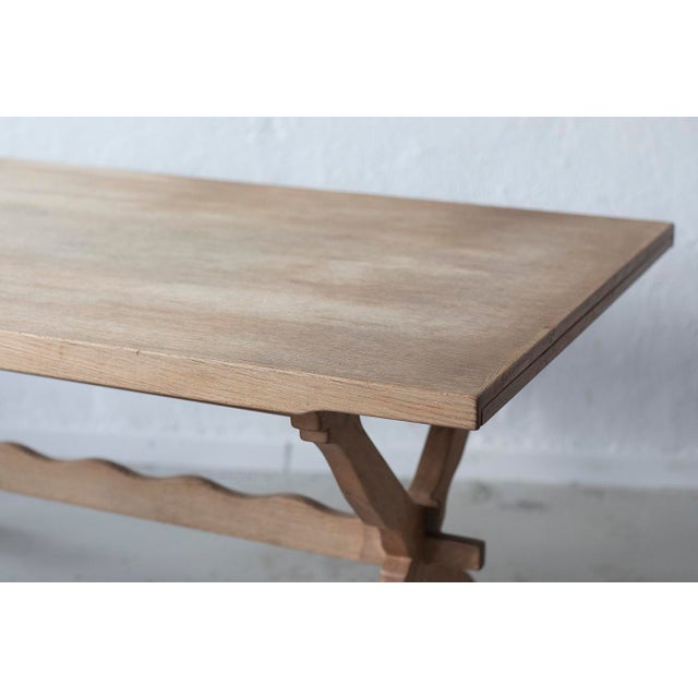 Sculptural Oak Table by Henning Kjærnulf, 1960s For Sale - Image 6 of 15
