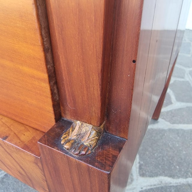 Wood Return from Egypt Cherrywood Chests of Drawers, 1820, Set of 2 For Sale - Image 7 of 13