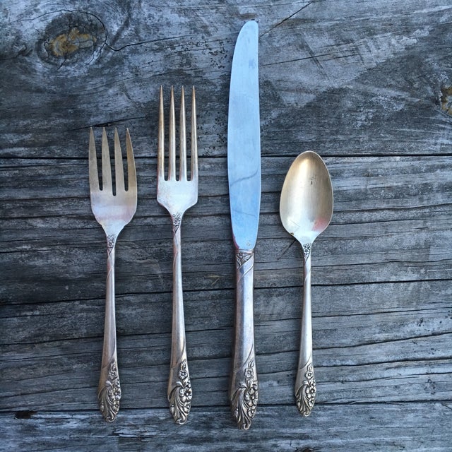 Community Silver Flatware Set of 24 Chairish