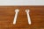 White Postmodern Minimalist Swiss Salad Servers, Set of 2 For Sale - Image 8 of 13