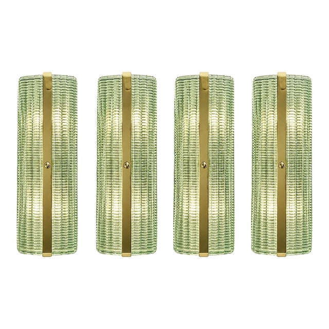 Rectangular Murano Glass Wall Sconces with Chrome Finish by Simoeng for Simoeng, Set of 4 For Sale - Image 11 of 11