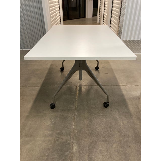 MidCentury Modern Eames Aluminum Group Style Model “Envelop” Desk