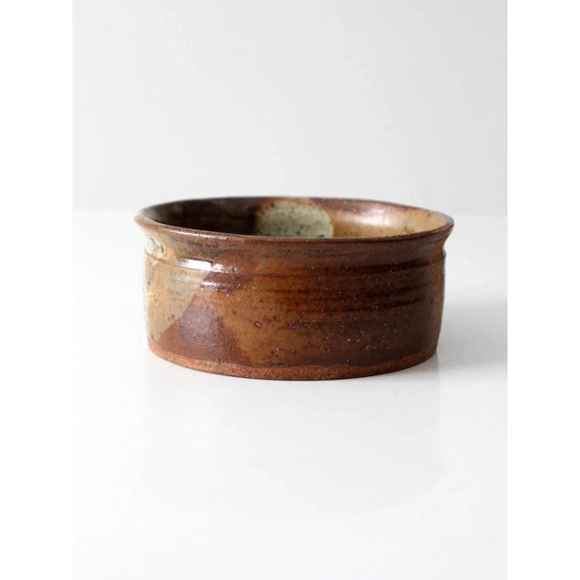 French Country Vintage Studio Pottery Bowl For Sale - Image 3 of 10