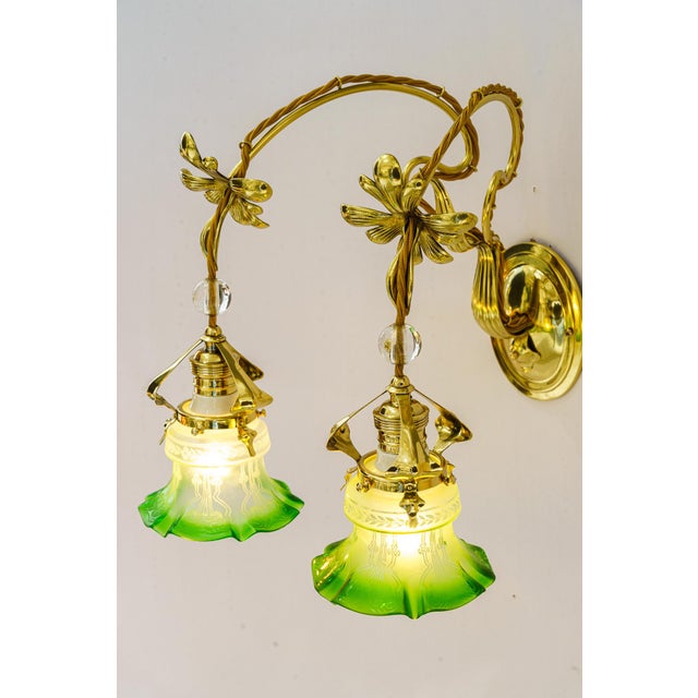 Double Wall Lamp, Vienna, 1908 For Sale - Image 6 of 15
