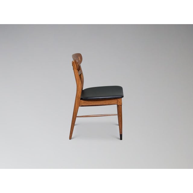 Restored Lane Acclaim Walnut Dining Chairs Set of 7 For Sale - Image 12 of 17