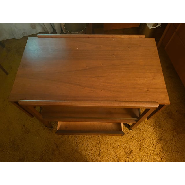 Mid Century Modern Parallel by Drexel Buffet/Bar Cart For Sale In Rochester - Image 6 of 10