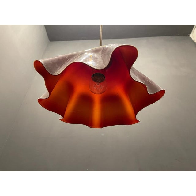 Murano Glass Light Pendant Handkerchief by Venini, 1970s For Sale - Image 11 of 15
