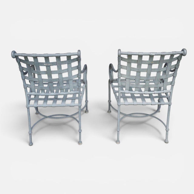 Brown Jordan Mid 20th Century Brown Jordan Florentine Three-Piece Patio Set in Speckled Charcoal Finish, 3 Pieces For Sale - Image 4 of 8