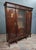 Wood Empire Style Wardrobe in Mahogany with Egyptian Heads For Sale - Image 7 of 10
