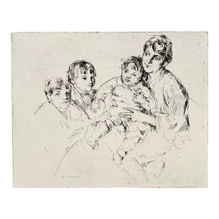 1920s William Meyerowitz Figural Etching For Sale