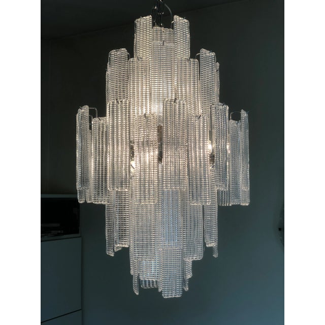 Contemporary Modern "Listelli" Murano Glass Sputnik Chandelier For Sale - Image 4 of 13