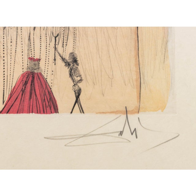 Tan Salvador Dali "Le Chateau De Gala" Etching, 1974 For Sale - Image 8 of 14