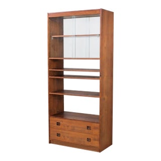 Mid Century Danish Room Divider Bookcase For Sale