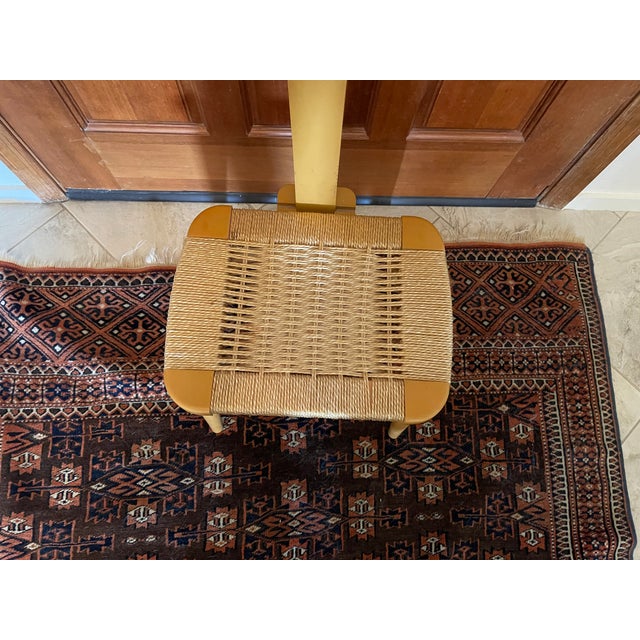 Textile 1960s Mid Century (Attributed to Hans Wegner Danish Design) Amcrest Silent Butler Chair For Sale - Image 7 of 8