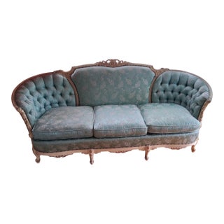 Vintage 1960s Deutsch Bros. French Provincial Sofa - Kennedy-Era White House Commission History For Sale