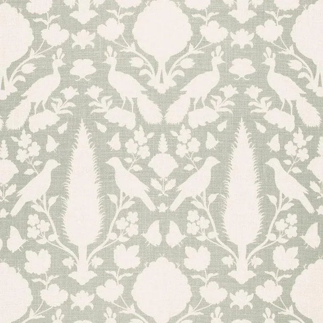 French Country Schumacher Chenonceau Fabric in Aquamarine For Sale - Image 3 of 3