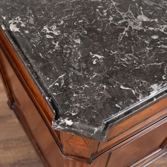 20th Century French Marble Top Mahogany Sideboard Buffet For Sale - Image 6 of 13