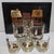 1950s Mid Century Modern Couroc Monterey Fish Rocks Glasses Set of 8 With Tray For Sale - Image 16 of 18