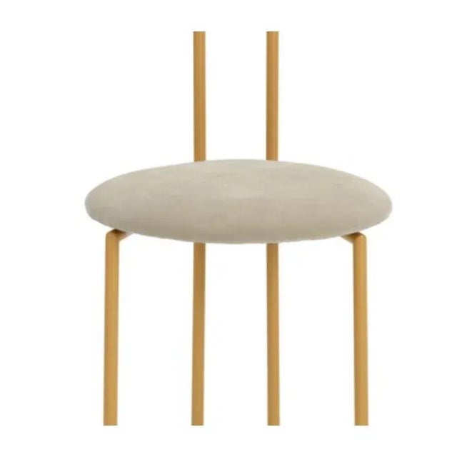 Joly Chairdrobe in Gold with High Back and Madreperla Velvet by Colé Italia For Sale - Image 6 of 9