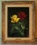 Wolfgang Grünberg, Two Roses with Bumblebee, 1960s, Oil on Canvas, Framed For Sale - Image 9 of 9