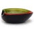 Glass Vintage Murano Half Red Green Gold Flecks on Black Italian Art Glass Heart Shape Decorative Bowl For Sale - Image 7 of 10