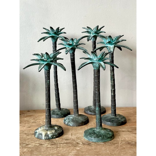 This exquisite set of six palm tree sculptures offers a sophisticated nod to timeless tropical style, perfectly capturing...