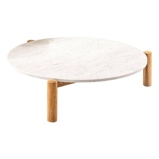 Marble Center Table with Interchangeable Top by Charlotte Perriand for Cassina For Sale