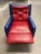 Wood Mid-Century Modern Child’s Rocker Recliner in Tufted Vinyl For Sale - Image 7 of 13