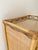 Wood Vintage Glass Top Wicker Five-Drawer Chest of Drawers in Angraves Style, 1970s For Sale - Image 7 of 17