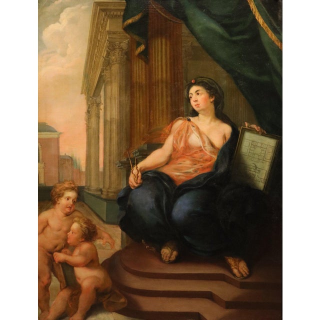 Theodoor Van Thulden, Allegory of Architecture, 1660, Oil on Canvas For Sale - Image 15 of 15