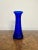Antique Mary Gregory Blue Glass Vase, 1890 For Sale - Image 3 of 5