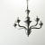 French Vintage Modern Pewter-Tone Chandelier For Sale - Image 11 of 12