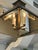 Industrial Graphite Metal Chandelier With Mirrored Interior and 4 Lights For Sale - Image 4 of 8