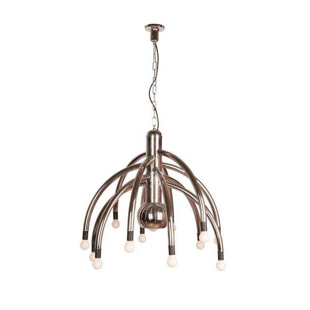 Suspension Chandelier attributed to Goffredo Reggiani, 1970s For Sale - Image 13 of 13